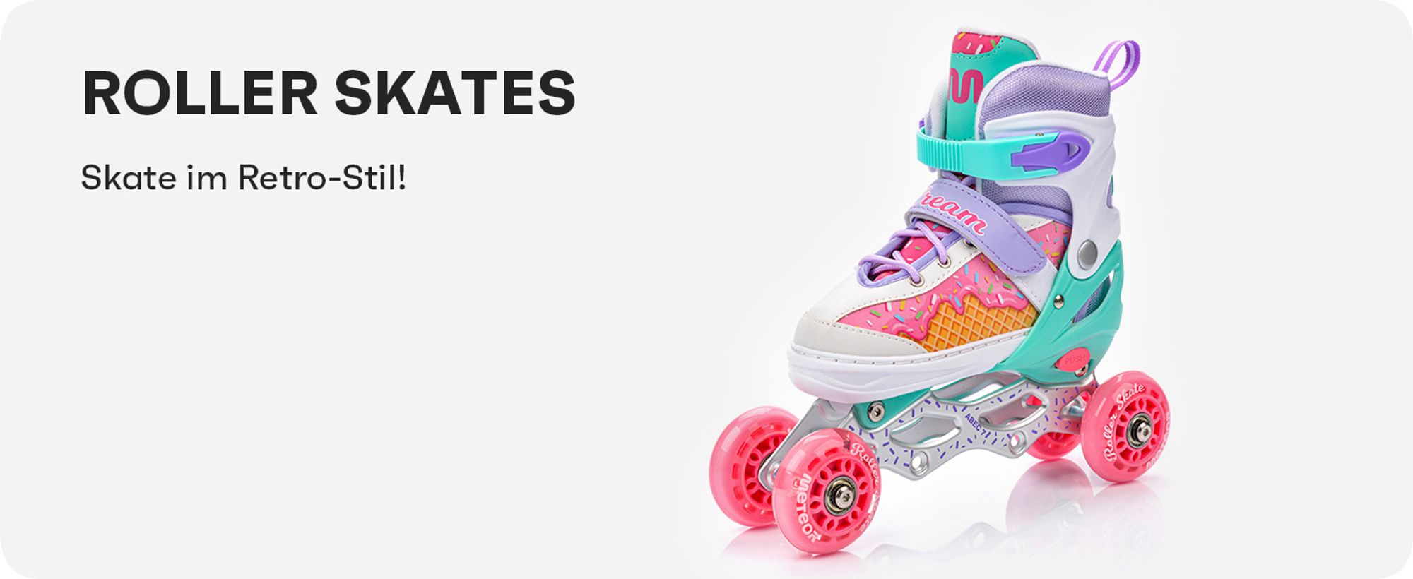 meteor Inlineskates 4in1 Kinder Inliner Rollschuhe Roller Blades Quad Skates Kinder Inlineskates Unicorn M 34-37