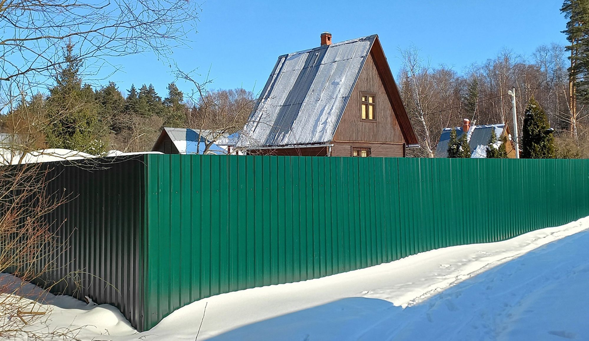 Mondeer 14xTrapezblech 110x46 cm=7 ㎡ Dachblech für Gerätehaus Carport Verzinkt Profilblech Dachblech Wellblech Dachplatten Wandblech Grün