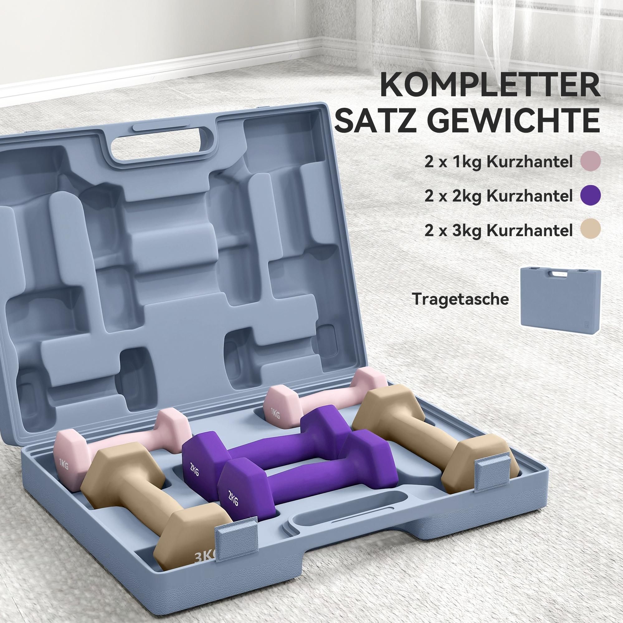 Hantelset 1 Kunstleder