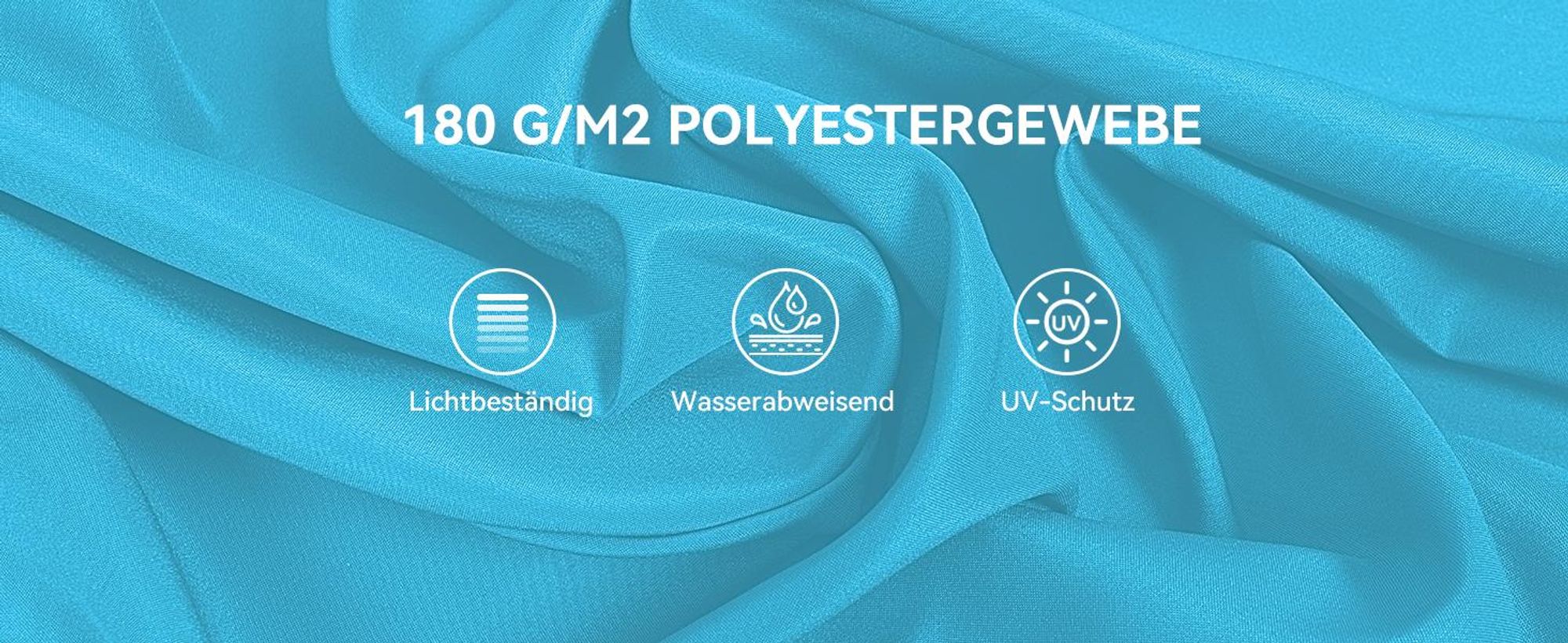 Puluomis Sonnenschirm Balkonschirm Strandschirm Marktschirm Ø290cm Neigbar Gartenschirm Terrassenschirm Sonnenschutz Blau