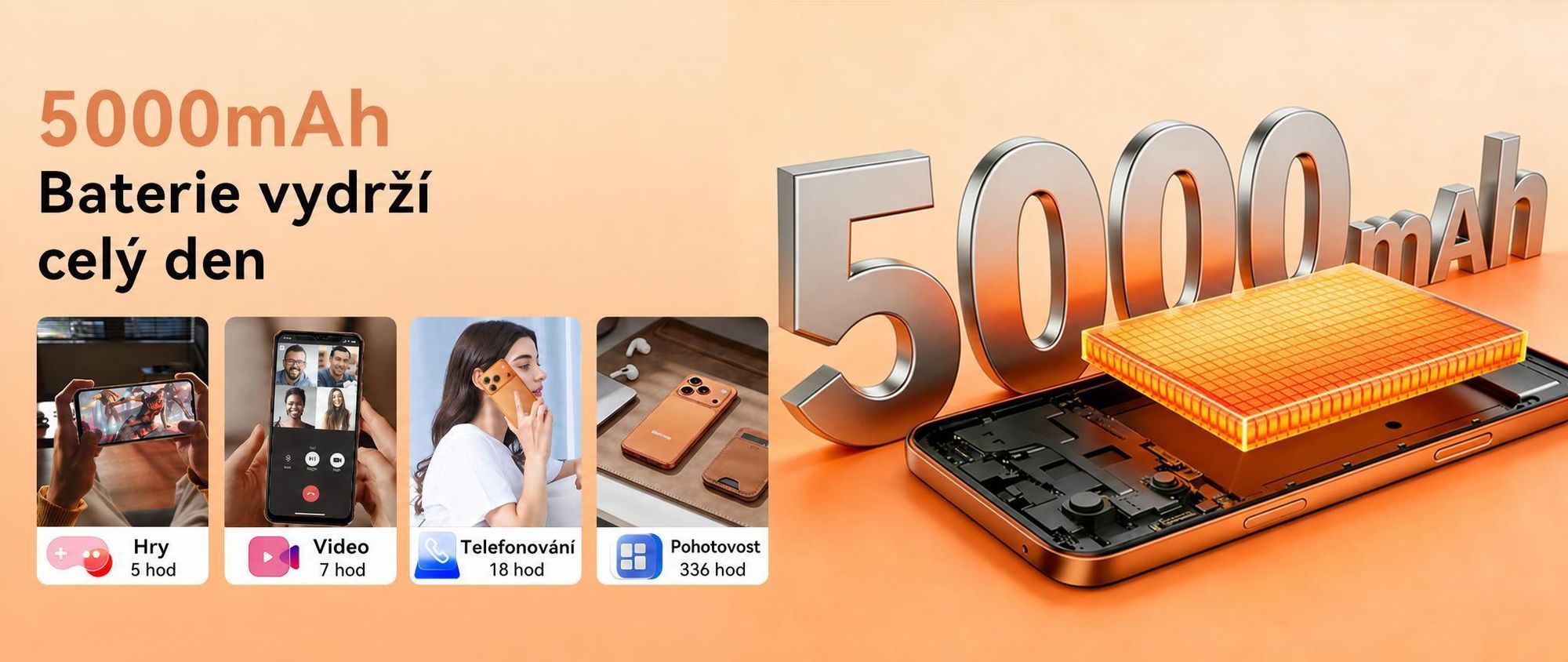 2026 Blackview WAVE 7C – mobilní telefon bez smlouvy, 6,56", Android 16, 16 GB + 64 GB / 2 TB TF, Face ID, 5000 mAh, 32 MP, Dual-SIM, Wi-Fi 5, IP54