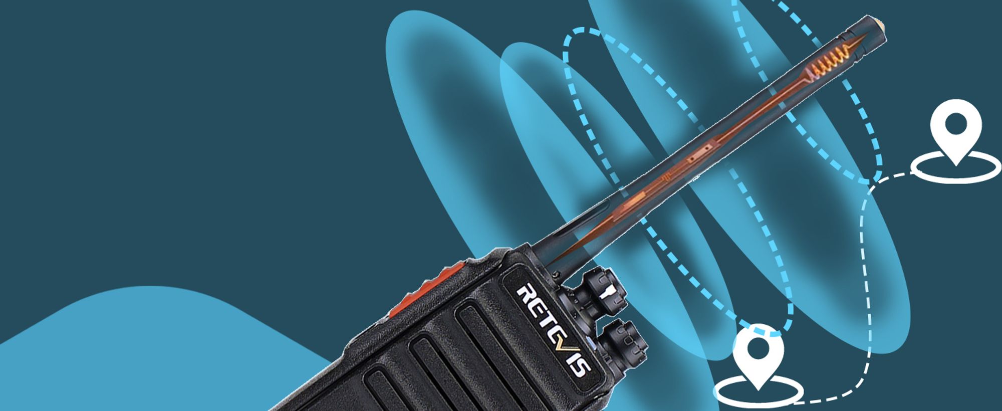 Retevis RT24 Funkgerät Set, mit 6-Wege-Ladegerät, Großer Reichweite, PMR Walkie Talkie, Langlebig,16 Kanäle, für Polizei, Baustellen, Schule, Hotel