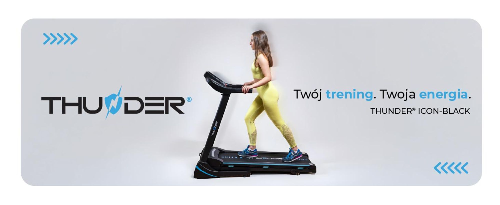 Bieżnia Thunder ICON BLACK 115x42cm 17km/h FitShow składana Bluetooth