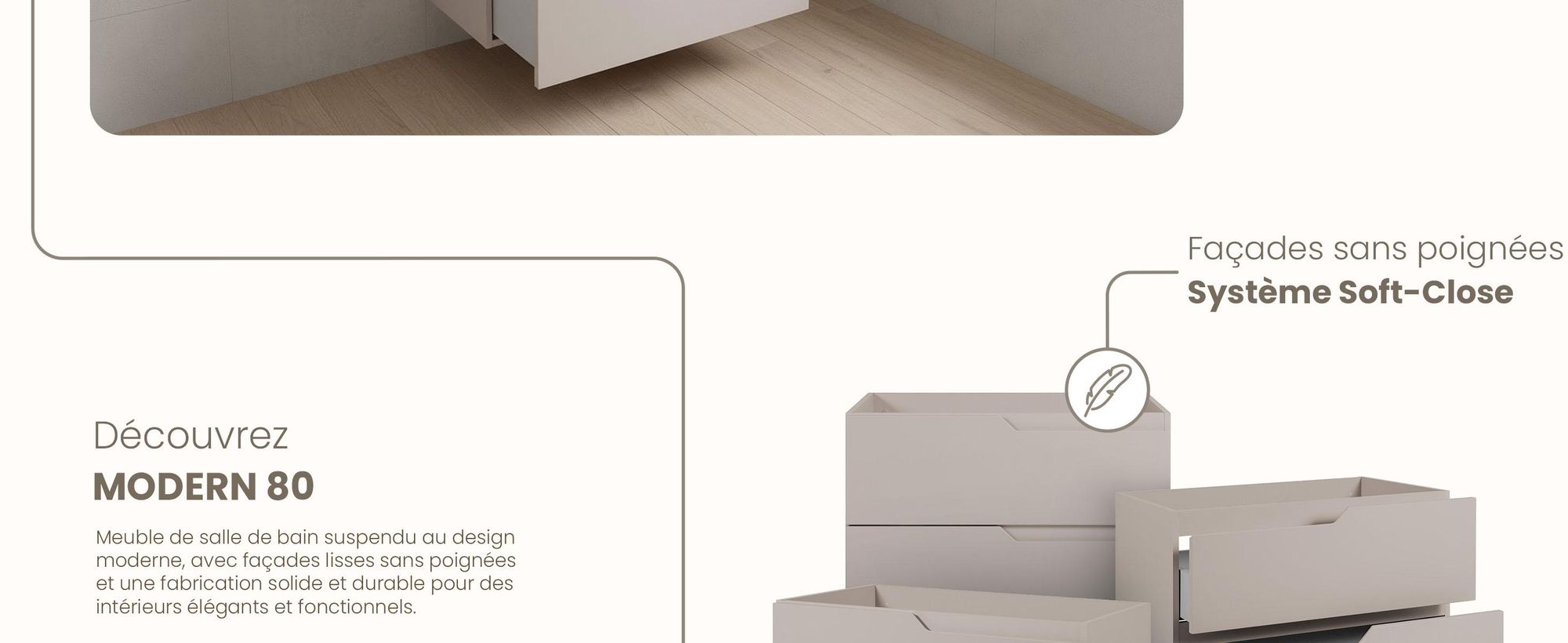 RODAN, meuble de salle de bain, armoire moderne, meuble sous vasque, meuble sous lavabo