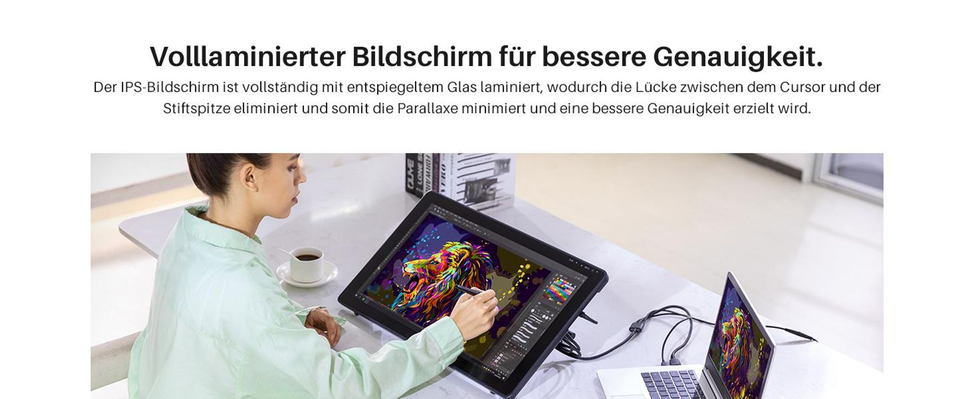 Grafiktablett Huion Kamvas 22 Plus