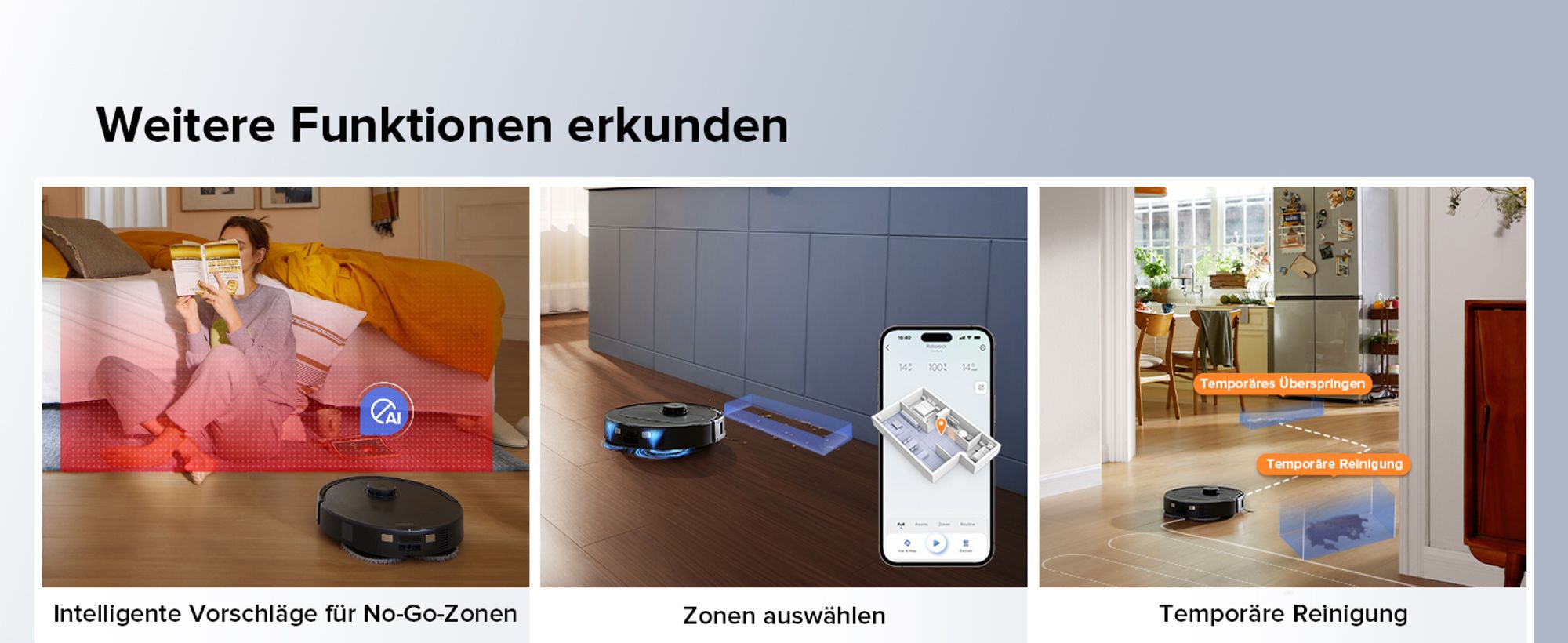 Roborock Qrevo Edge S5A Staubsauger Roboter 18.500 Pa(Upgrade von S8 Pro Ultra), Dual Anti-Tangle, 75℃ Heißwasser-Moppwäsche, FlexiArm Design™ Schwarz