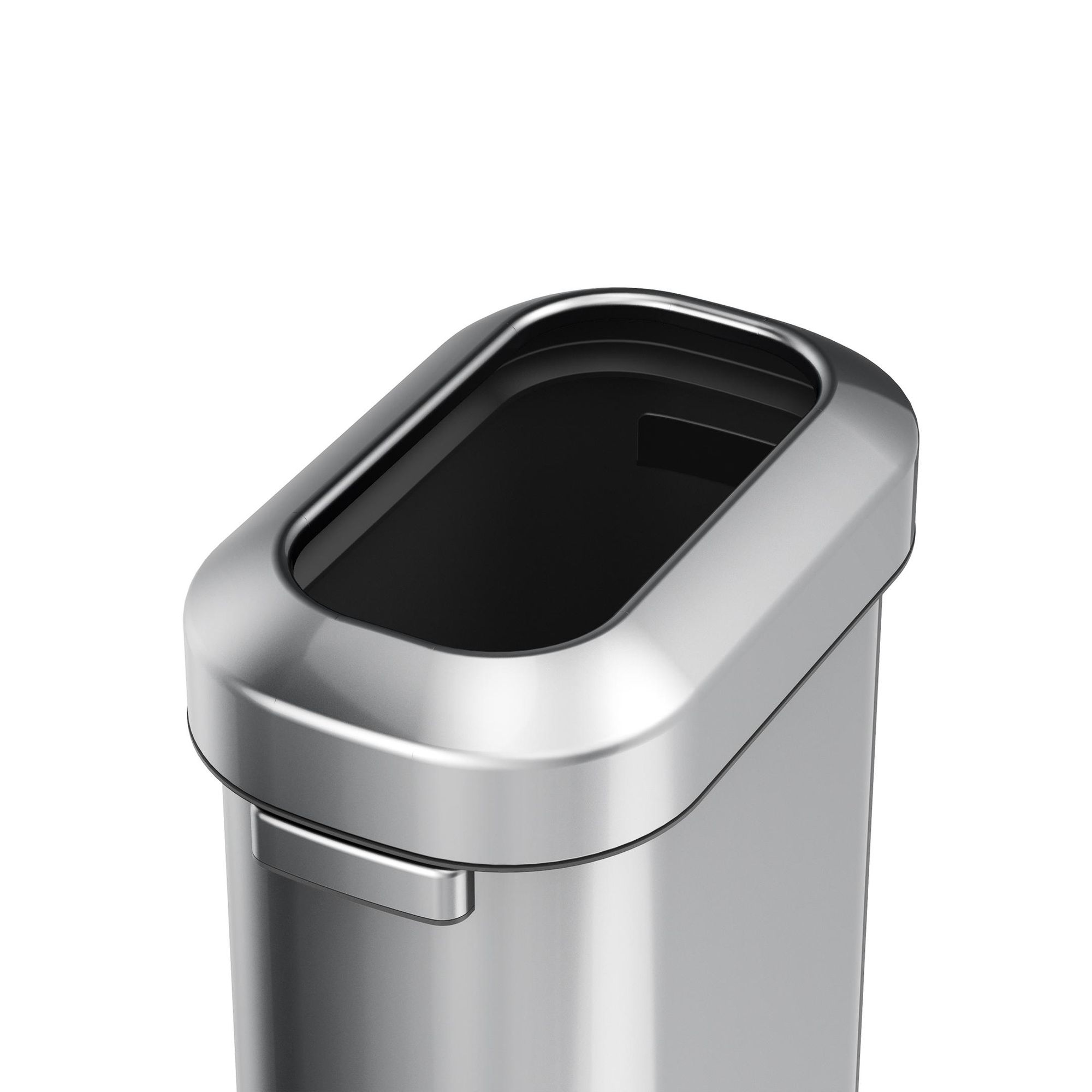 EKO - Urban oval Abfalleimer 60 Liter - Stainless steel   - Matt Edelstahl