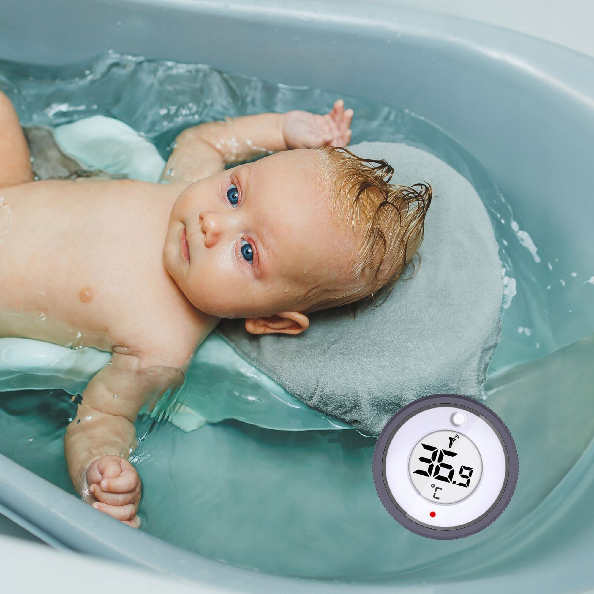 Funk-Poolthermometer TB3 Pool Thermometer Kabelloses digitales schwimmendes Schwimmbadthermometer Wassertemperaturanzeige TUYA Weiß