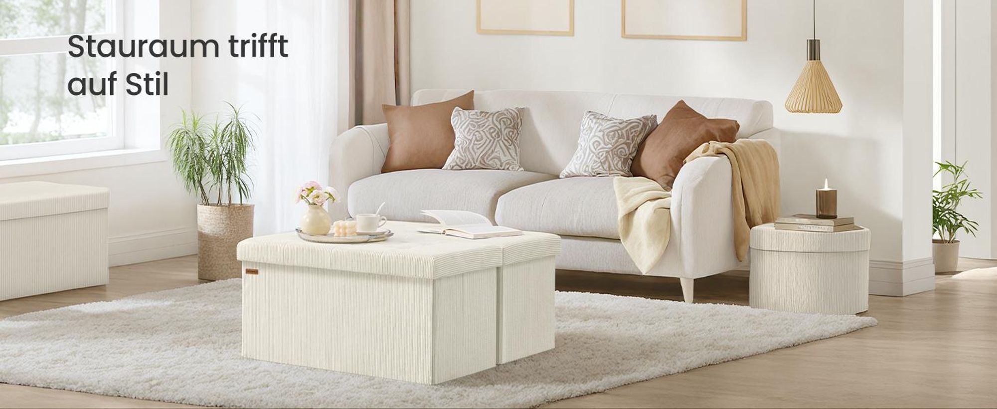 SONGMICS Sitzhocker mit Stauraum, klappbare Sitzbank, 38 x 76 x 38 cm Fußbank, Bettbank, Aufbewahrungsbox, bis 300 kg belastbar