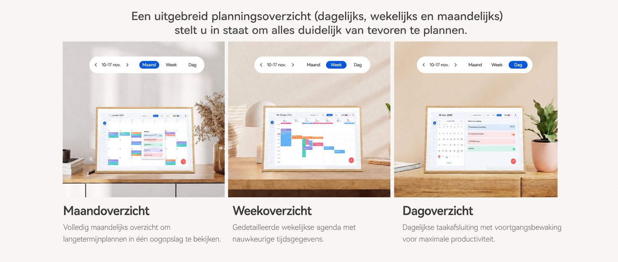 Blackview NEST 10, 10,1-inch digitale kalender en fotolijst met touchscreen, WIFI, 1280x800, 16:10, foto-deling, een uniek cadeau voor koppels