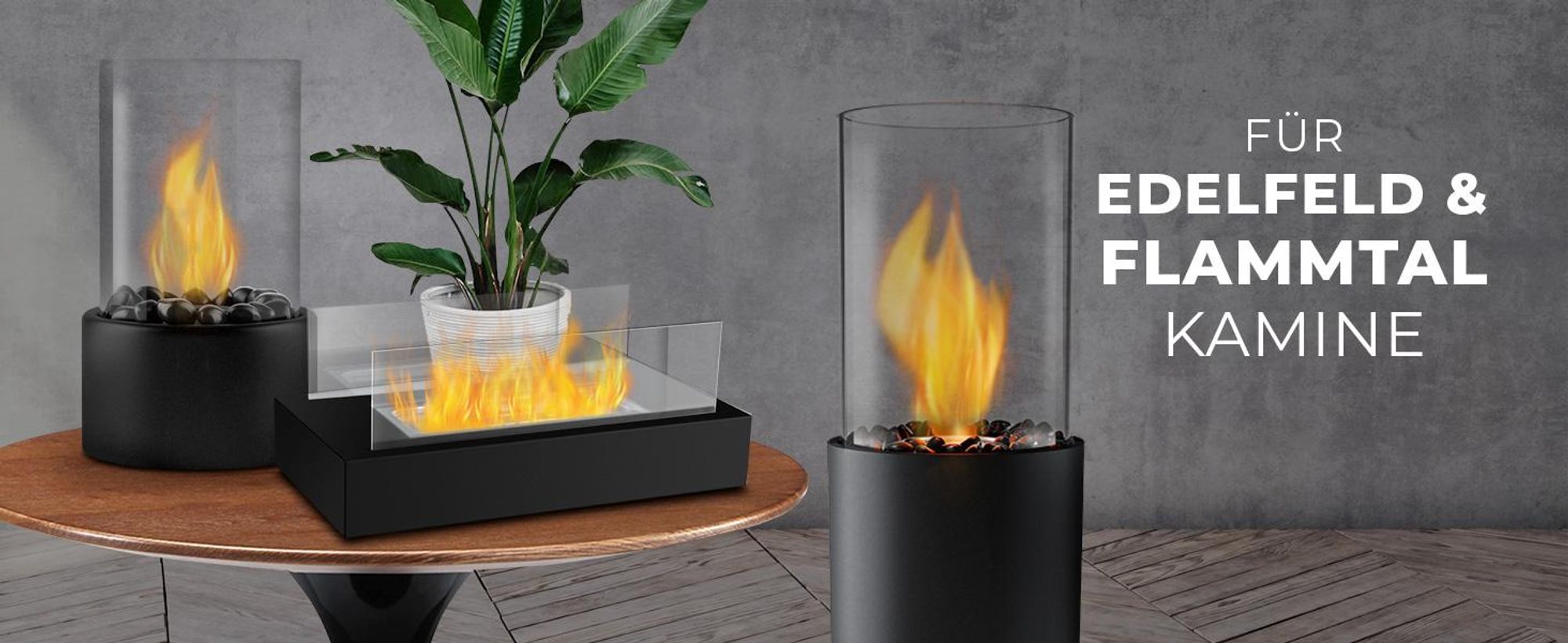 Flammtal – Bioethanol für Tischkamin [6x1 Liter] – Rußfreies  Ethanol – Tischkamin Indoor & Outdoor – Nachhaltiges Bioethanol – tolles Flammenbild
