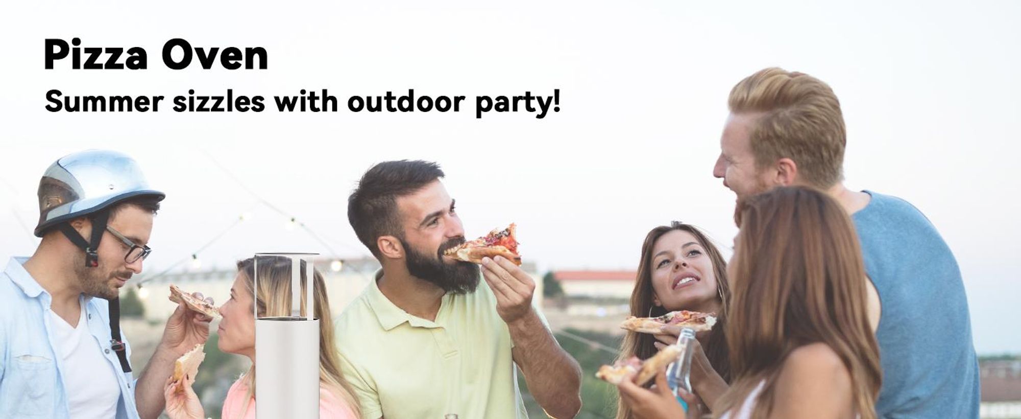 Zewnętrzny piec do pizzy Outsunny Piec do pizzy opalany drewnem wykonany ze stali nierdzewnej Piekarnik