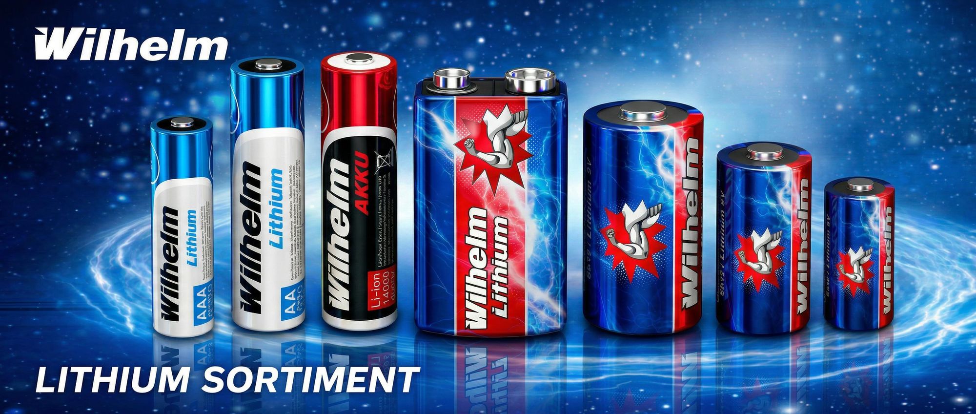 10 x Wilhelm AG 13 /147/LR44/SR44W/357/LR1154/V13GA Qualitätsbatterien 1,5 V Alkaline