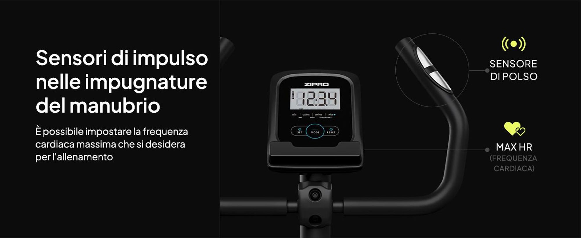 Zipro ZIPRO One S Allenatore per biciclette magnetico