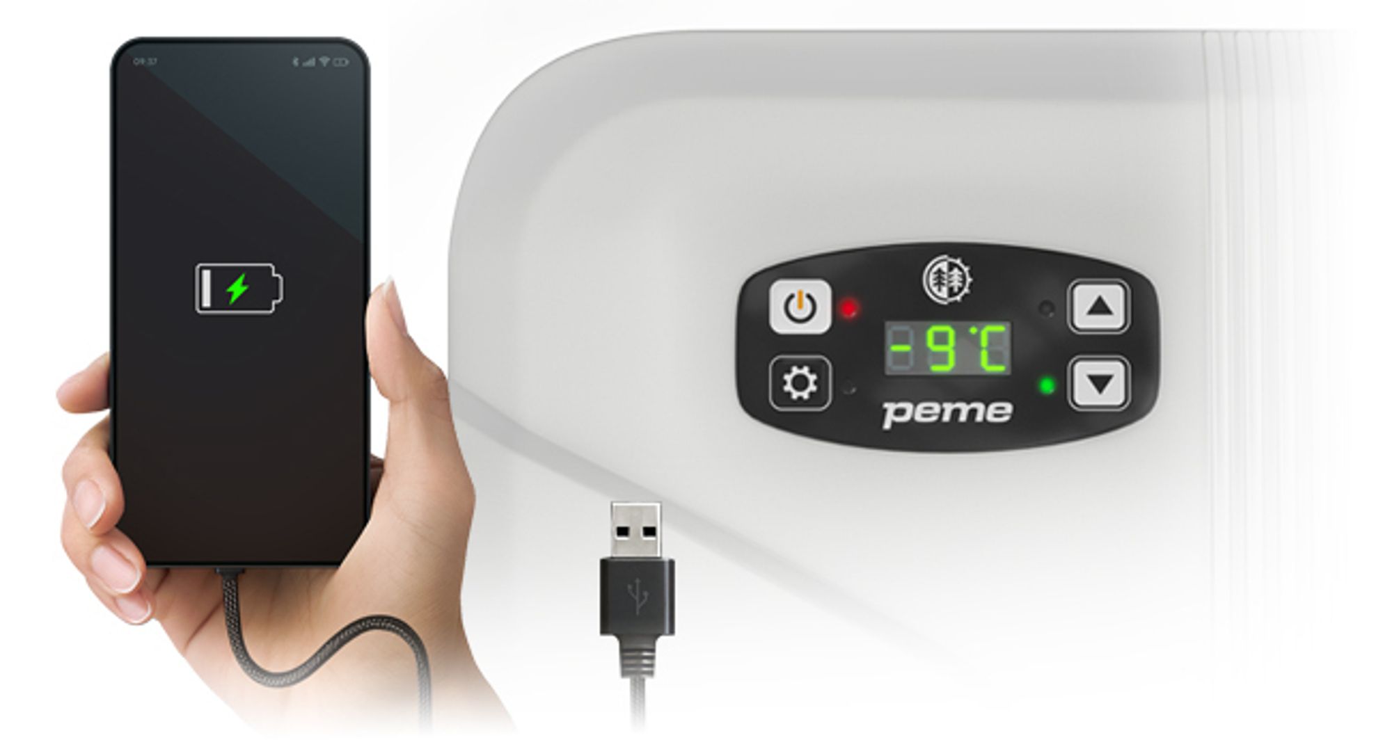 PEME Essential 26L Elektrická chladiaca taška do auta – s napájaním zo zásuvky, termoelektrická chladiaca taška do auta, kempingová minichladnička, taška na udržiavanie teploty, outdoorová, extrémne tichá