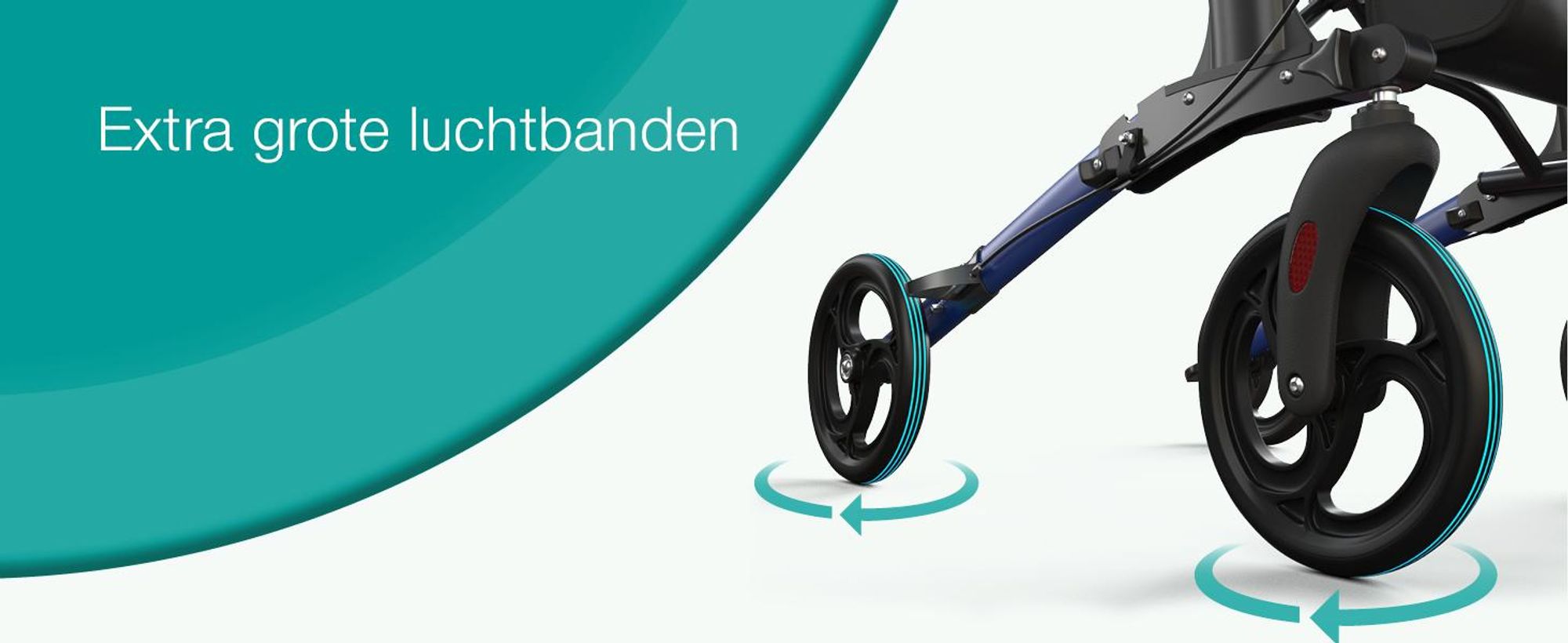 ELONEO inklapbare en lichte rollator met zitplaats, lichtgewicht reiskofferrolator van aluminium, loophulp met 8-voudige hoogteverstelling, inklapbaar in 3 standen