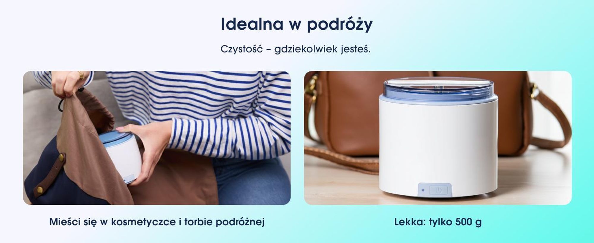 ZENT Profesjonalna Myjka Ultradźwiękowa 200ml do Biżuterii, Nakładek ortodontycznych, Protez, Biała