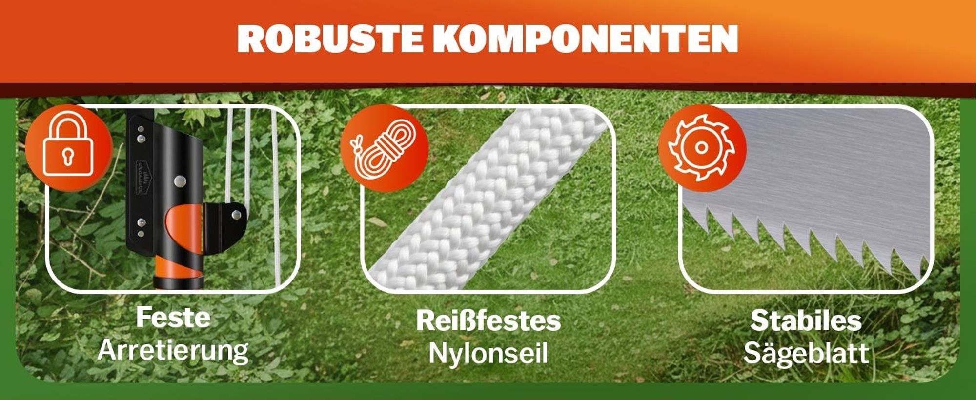 DEUBA® Teleskop Astsäge 4 Meter