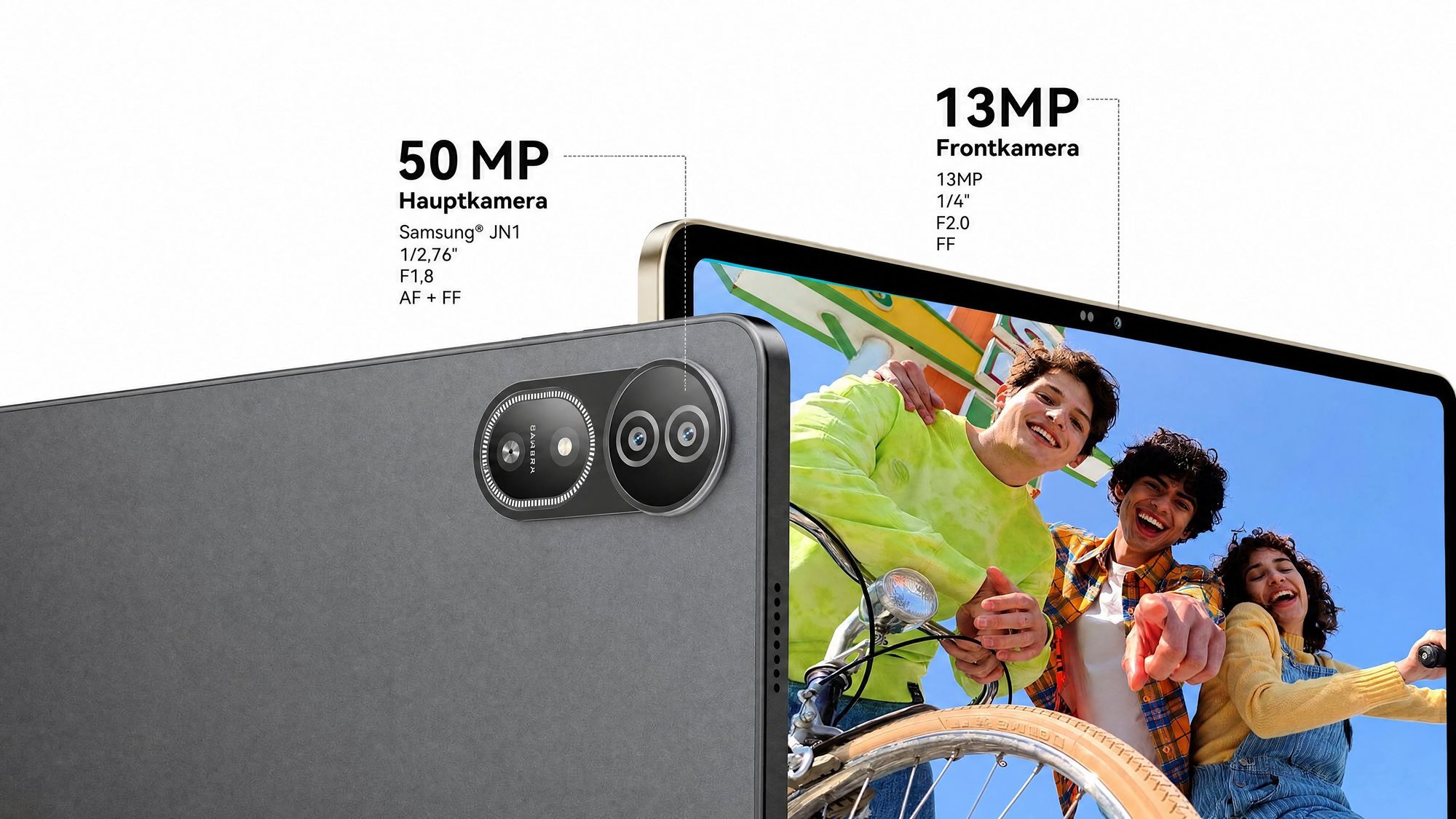 Blackview MEGA 12 Tablet, IP69K wasserdicht, 12.2" 2.4K 120Hz Display, 36(12+24)GB+256GB, 50MP+4K, 10000mAh, 55W, Inkl. Tastaturhülle/Maus/Stift usw.