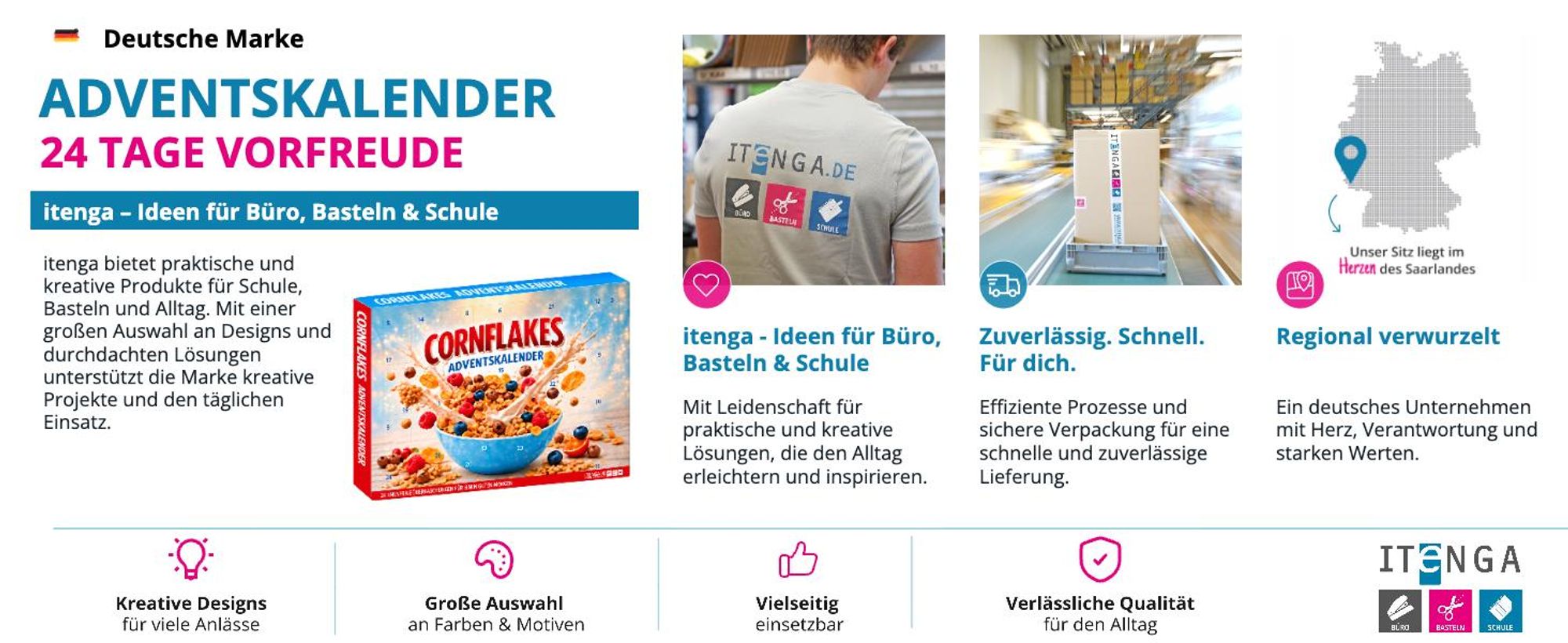 itenga XXL Cornflakes Adventskalender 2026