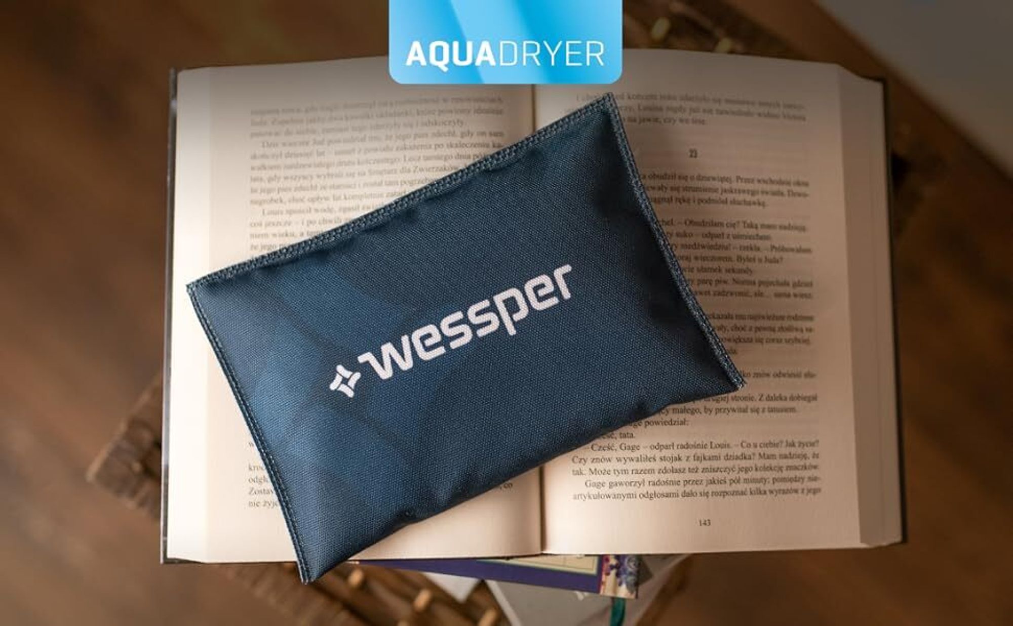 Wessper Luftentfeuchter Beutel wiederverwendbar, aufladbar Raumentfeuchter aus Silica Trockenmittel, Feuchtigkeits Granulat für Kleiderschrank 2x 300g