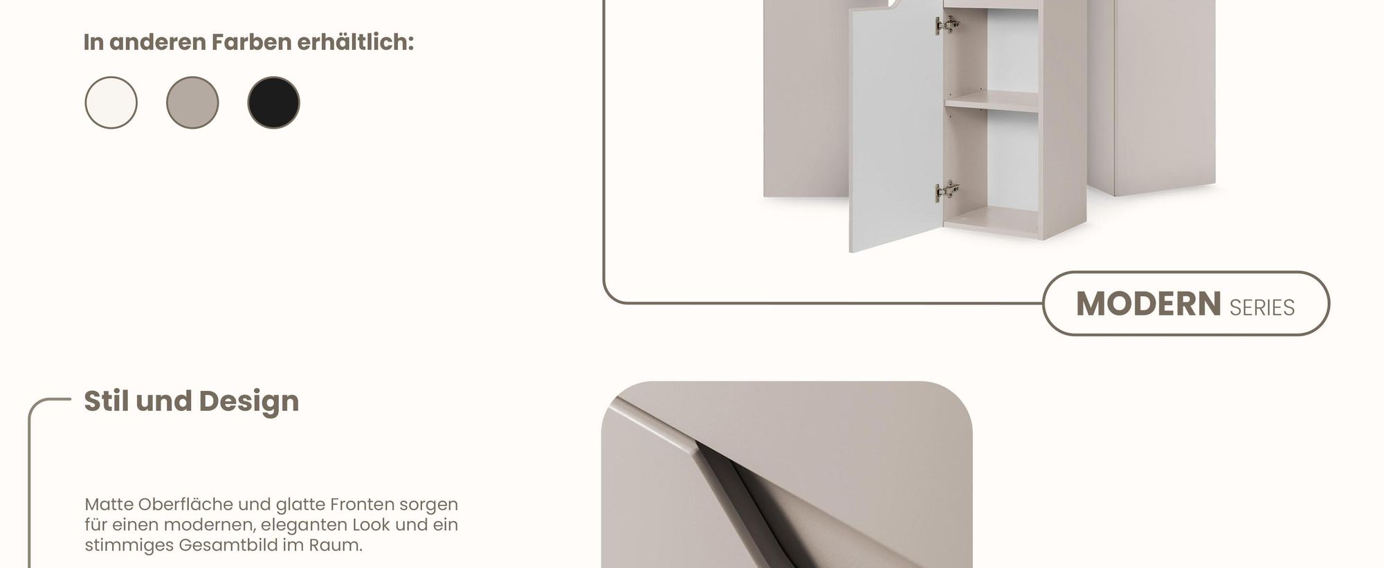 RODAN, Badmöbel, Badschrank, Badezimmermöbel, Badezimmer, MODERN, Waschbeckenunterschrank