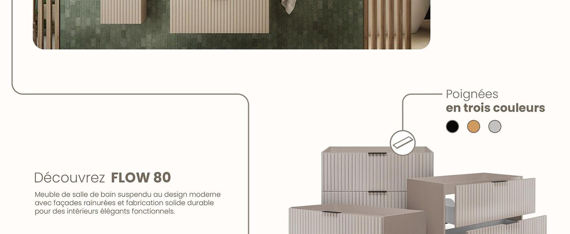 RODAN, meuble de salle de bain, armoire moderne, meuble sous vasque, meuble sous lavabo