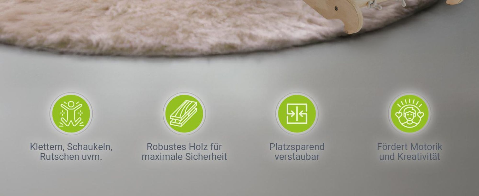 Juskys Kletterdreieck Movario - Indoor Klettergerüst für Kinder, Kletterdreieck und Kletterbogen, mit Rutsche - Groß
