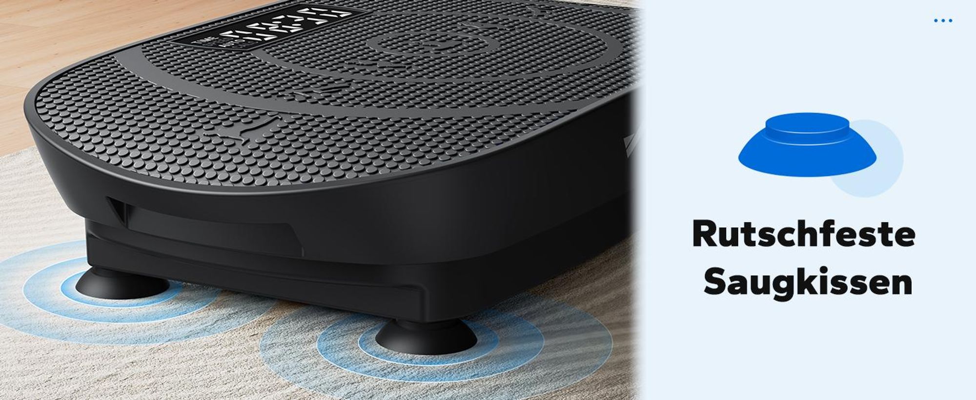 Vibrationsplatte – Mini-Vibrationsplattform mit LED-Display, mit Fernbedienung, für Ganzkörpertraining zu Hause, bis 136 kg