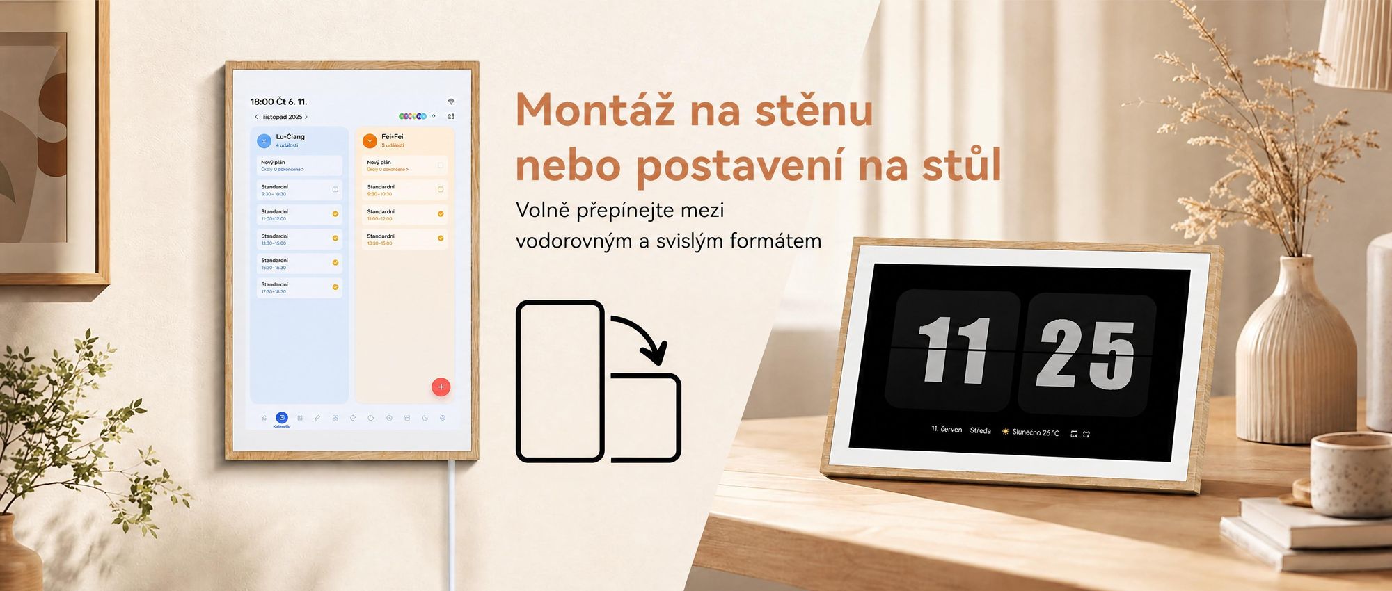2026 NEU! 10.1 palců Blackview NEST 10 digitální kalendář a fotorámeček s dotykovým ovládáním, Wi-Fi 6, 1280x800, 16:10, IPS