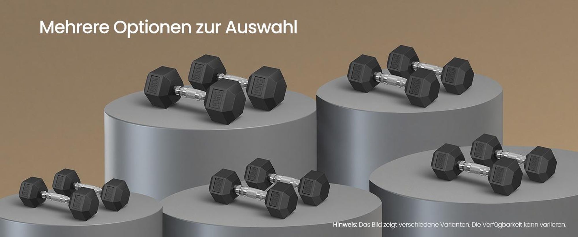 SONGMICS Kurzhanteln 2er Set Sechseckig Rutschfest für Krafttraining 2 x 7,5 kg Schwarz