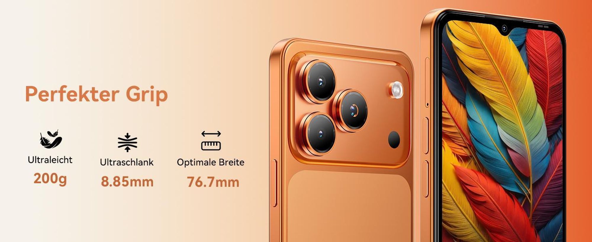 2026 Blackview WAVE 7C Handy Ohne Vertrag, 6.56", Android16, 16GB+64GB/2TB TF, Face ID, 5000mAh, 32MP, Dual-SIM, WiFi 5, IP54