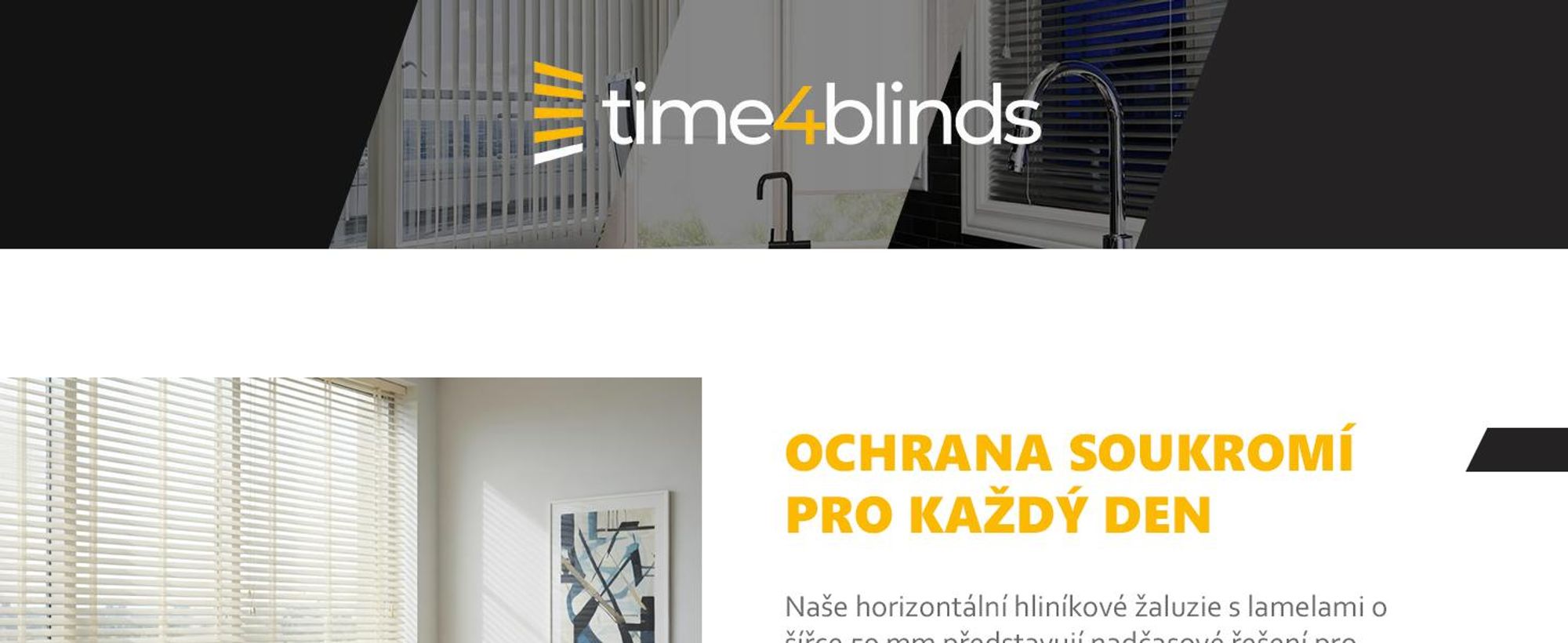 time4blinds, žaluzie do interiéru, 2100x2100mm, vlevo, Antracit