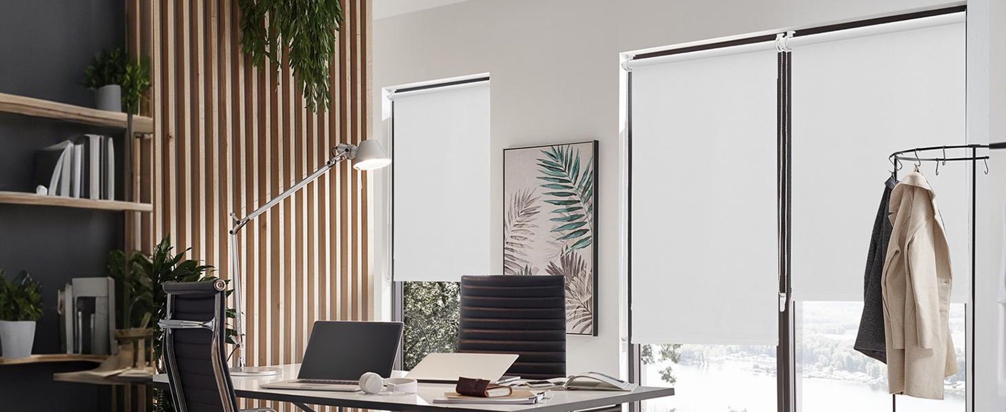 Verdunklungsrollo 40x130cm Weiß Thermorollo Fensterrollo Klemmfix ohne Bohren Seitenzugrollo Sonnenschutz Wärmeschutz Blickdicht Rollo