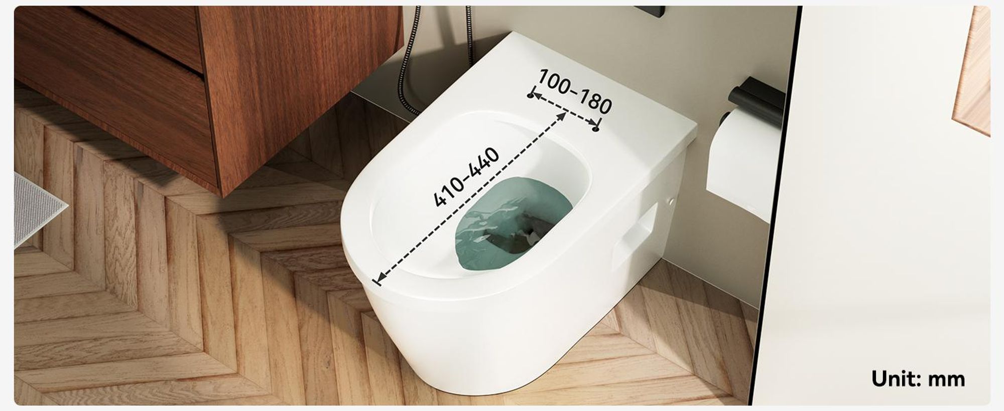 Toilettendeckel D Form WC-Sitze, Kurzer Toilettensitz mit Absenkautomatik Weiß, Klobrille abnehmbar, einfache Montage, PP Material, KUTAS