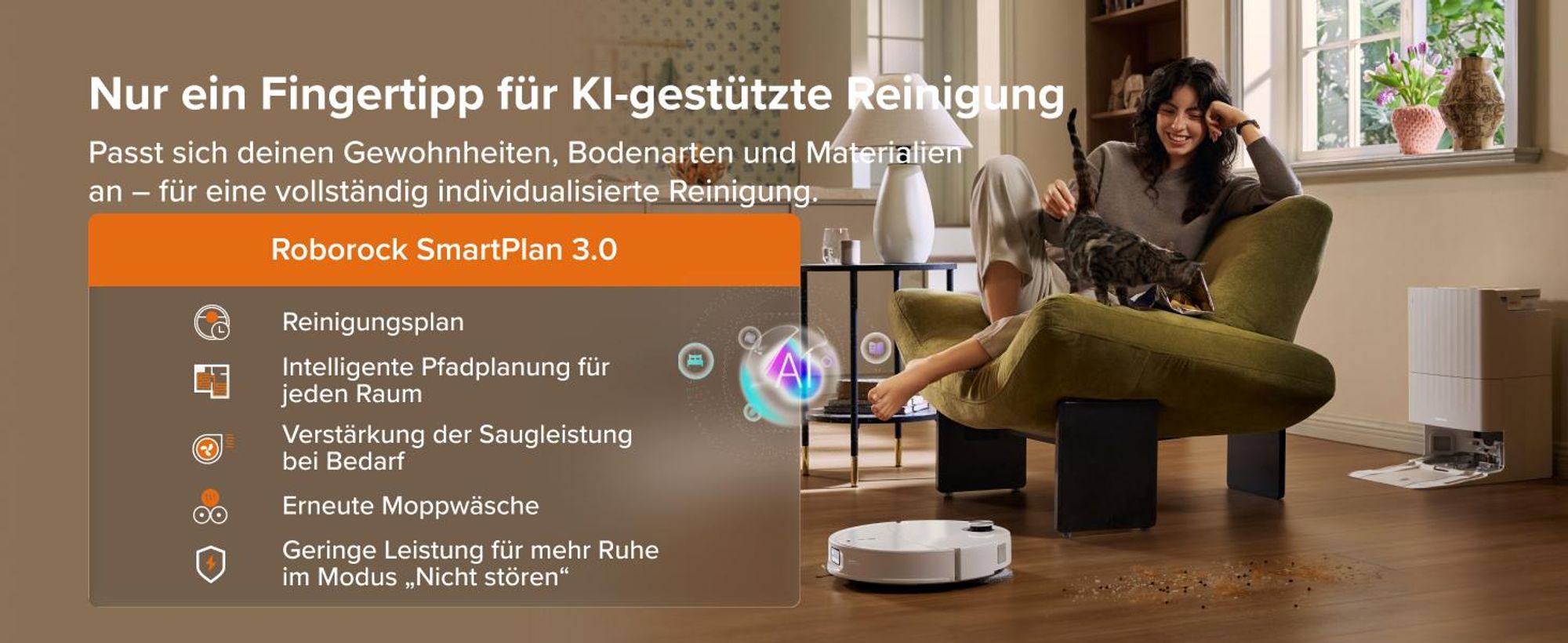 Roborock Qrevo Edge 2 Staubsauger Roboter, 25.000 Pa Saugroboter mit Wischfunktion, Wischmopp-Hebefunktion, 80 °C Moppwäsche mit heißem Wasser, Weiß