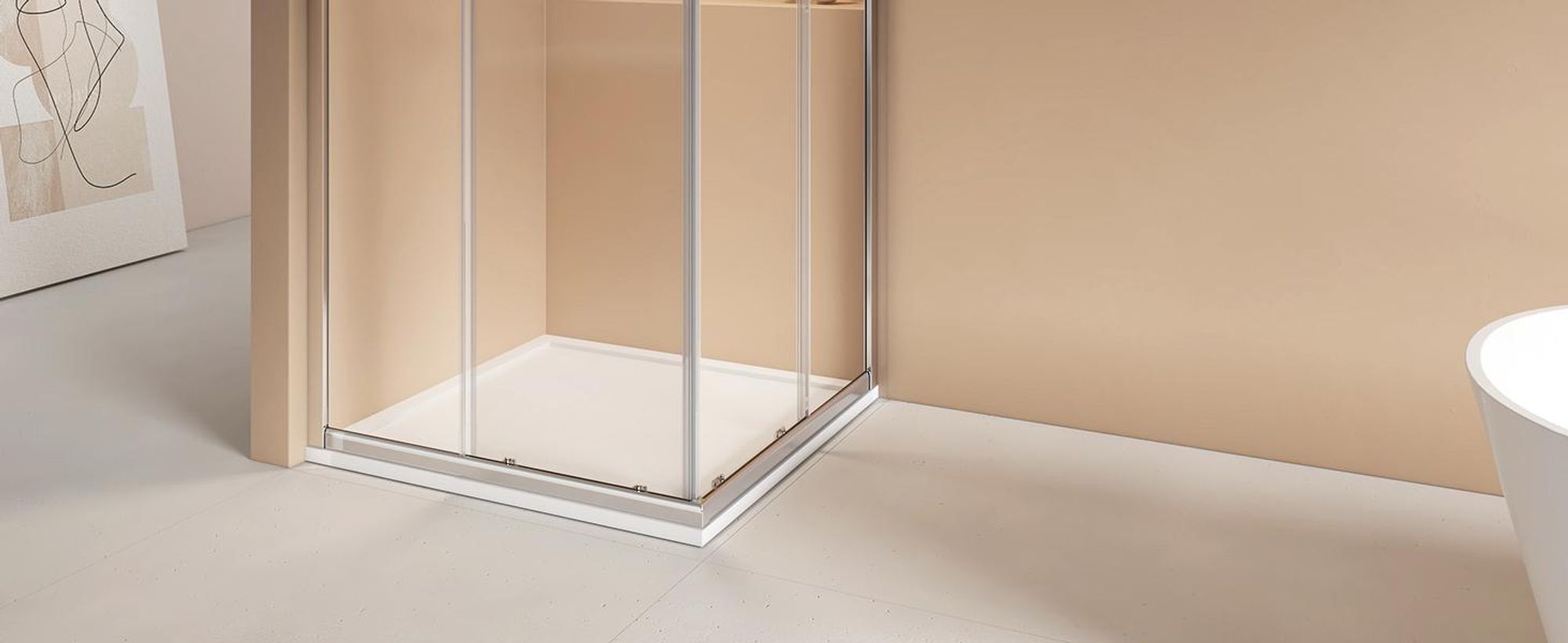 EMKE Duschkabine 80x80x185 cm Eckeinstieg Schiebetür 5mm ESG Sicherheitsglas mit Doppelrollen & Quick-Release Eckdusche Duschtür Duschwand