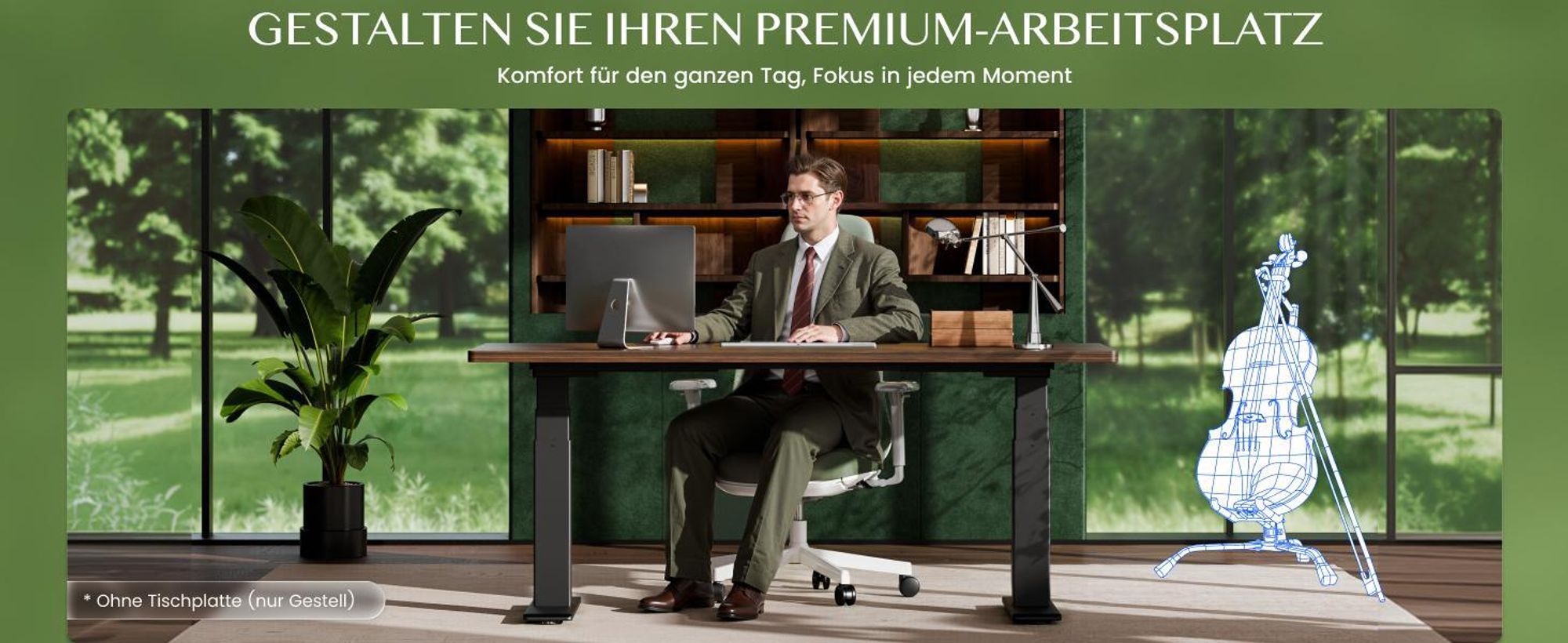 FLEXISPOT ValtreX E200 Höhenverstellbarer Schreibtisch 200 kg Tragkraft, 2 Motoren, USB-Anschluss, 4 Speicherfunktionen, 3‑stufiges Gestell (Schwarz)