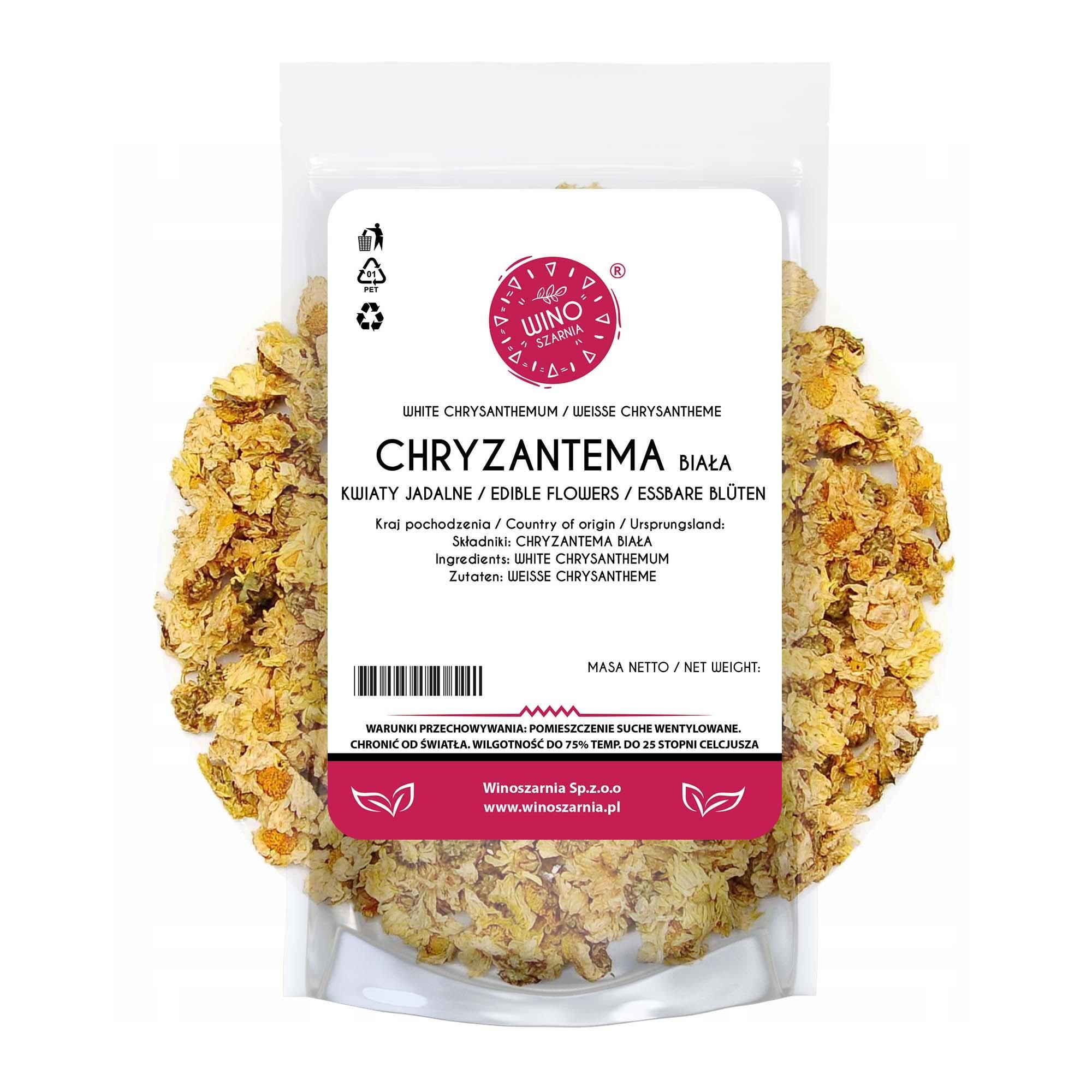 Jedlé květy Bílý květ chryzantémy – 100 g