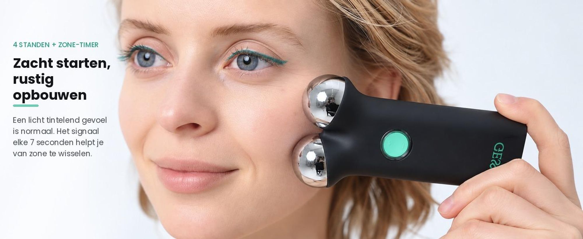 GESS Sfera microstroom gezichtsapparaat - microcurrent face lifting massager voor thuis - GESS-083