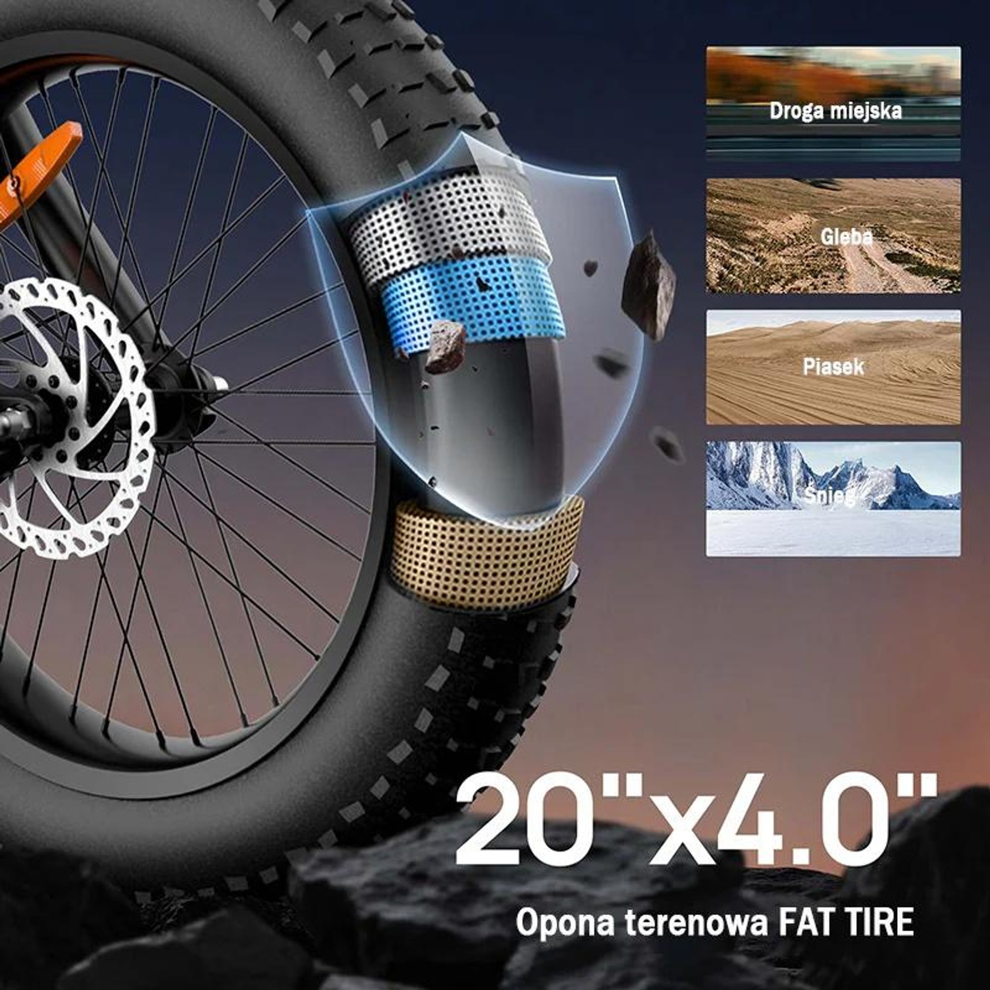 URLIFE T2 Rower Elektryczny - Silnik 250W Bateria 48V 15.6Ah Hamulce Tarczowe Tryb wspomagania pedałowania - Czarny