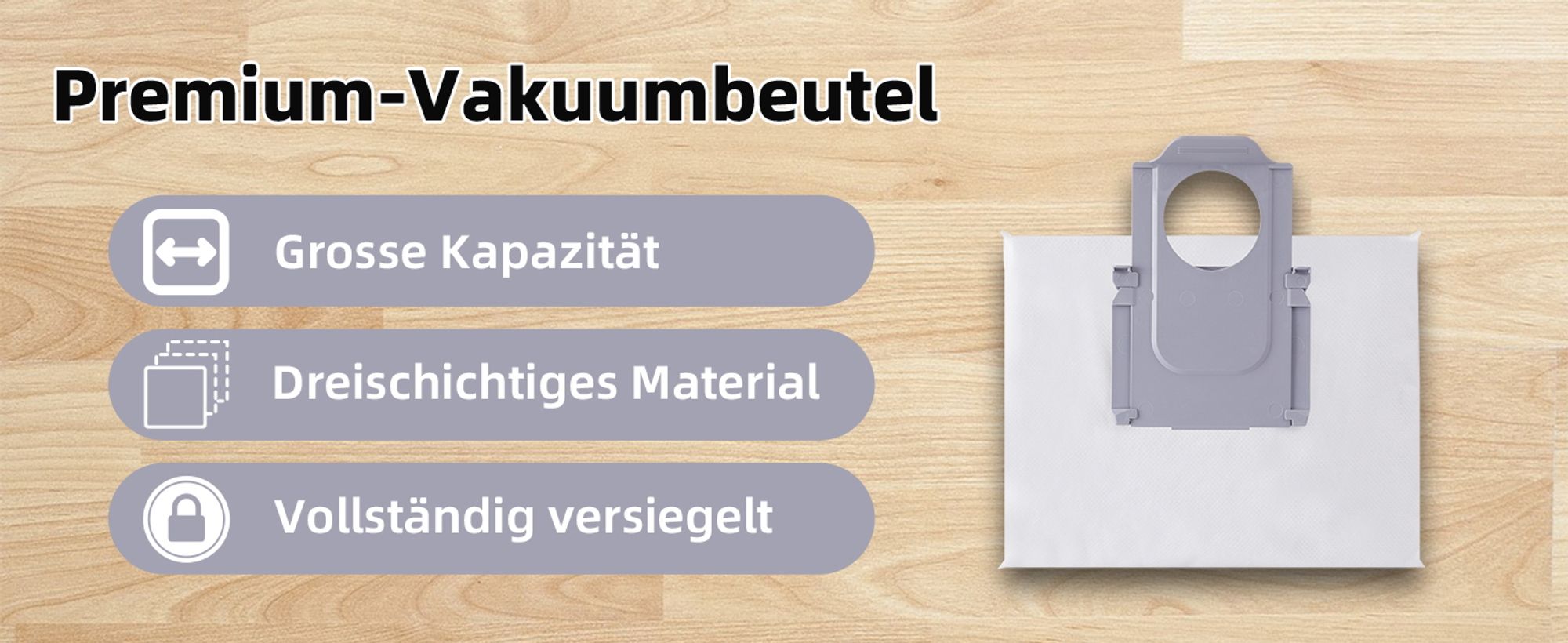 6 Stück Staubbeutel für Roborock S8 S8+/S8 Pro Ultra/ S7 MAXV Ultra/ Q7 MAX/ Q7 MAX+/ S7 Pro Ultra/Q5+ Beutel Staubsauger Absaugstation Staubsaugerbeutel Ersatzbeutel Zubehör Ersatzteile
