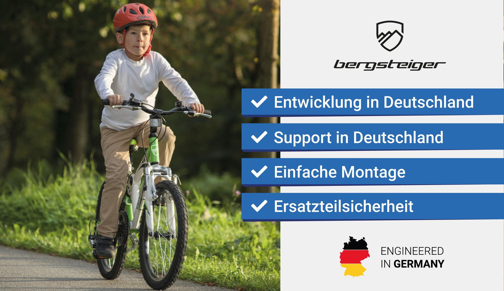 Bergsteiger Montreal 20 Zoll Kinderfahrrad, geeignet für 6, 7, 8, 9 Jahre, Shimano 6 Gang-Schaltung, Mountainbike mit Vollfederung, Jungen-Fahrrad, Mädchen-Fahrrad