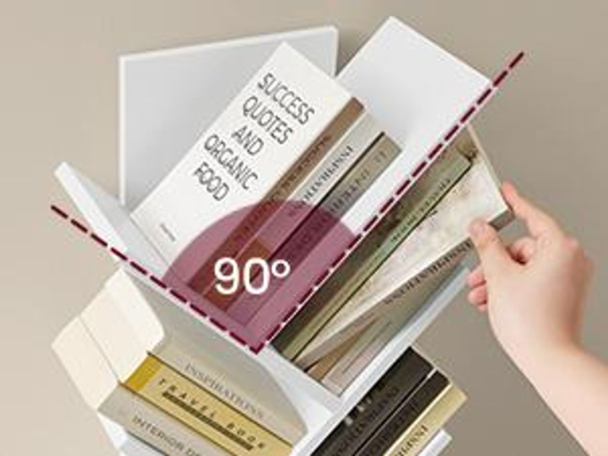 VASAGLE Bücherregal Baumform, Standregal 5 Ebenen, Eckregal platzsparend, Aufbewahrungsregal für Schlafzimmer, Wohnzimmer, Homeoffice