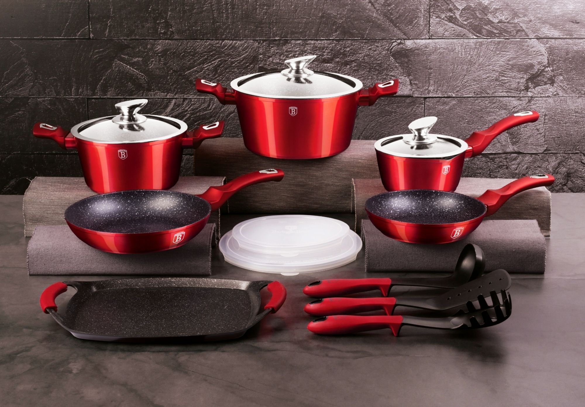 Berlinger Haus Bh-6781 Granit-Kochgeschirr-Set
