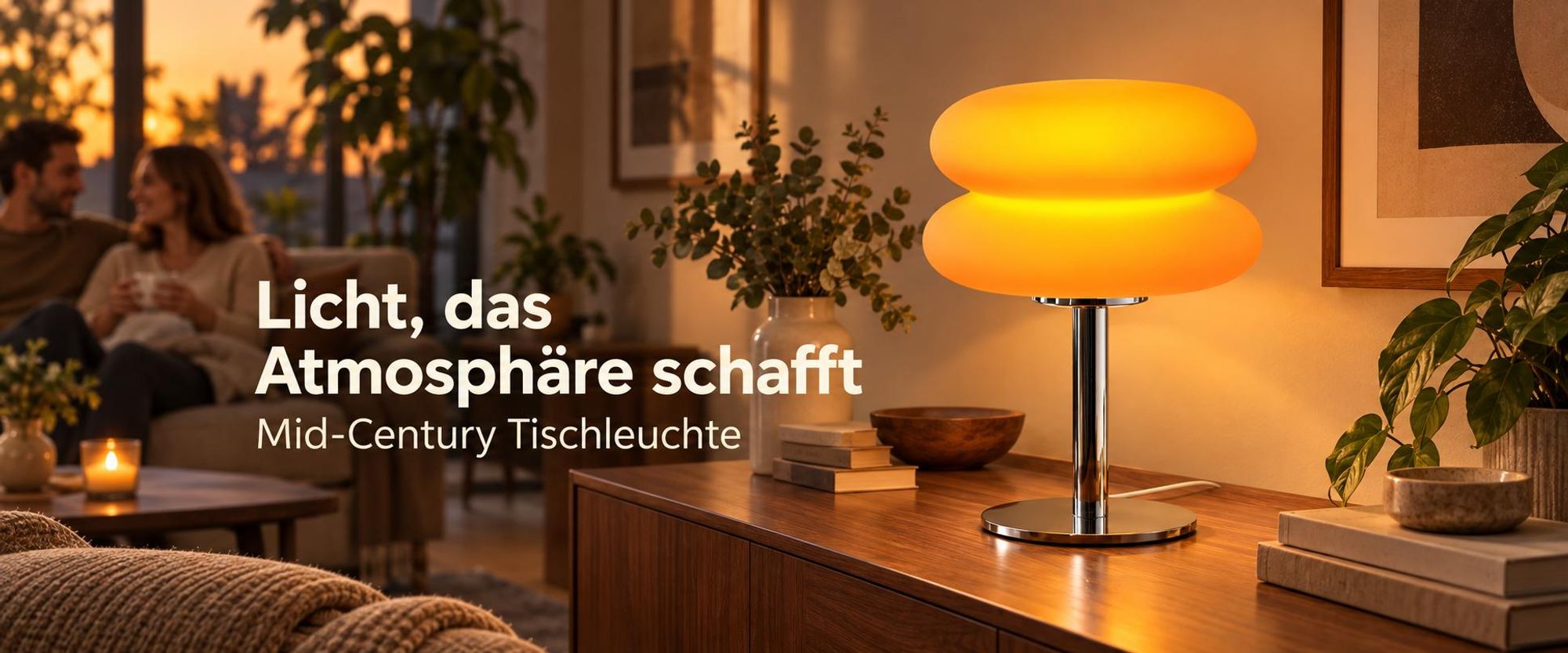 LED-Nachttischlampe im Retro-Design, dimmbare Tischleuchte mit 3 Lichtfarben und Kabelschalter, USB-betrieben, 5 W, Dekotischlampe, Orange