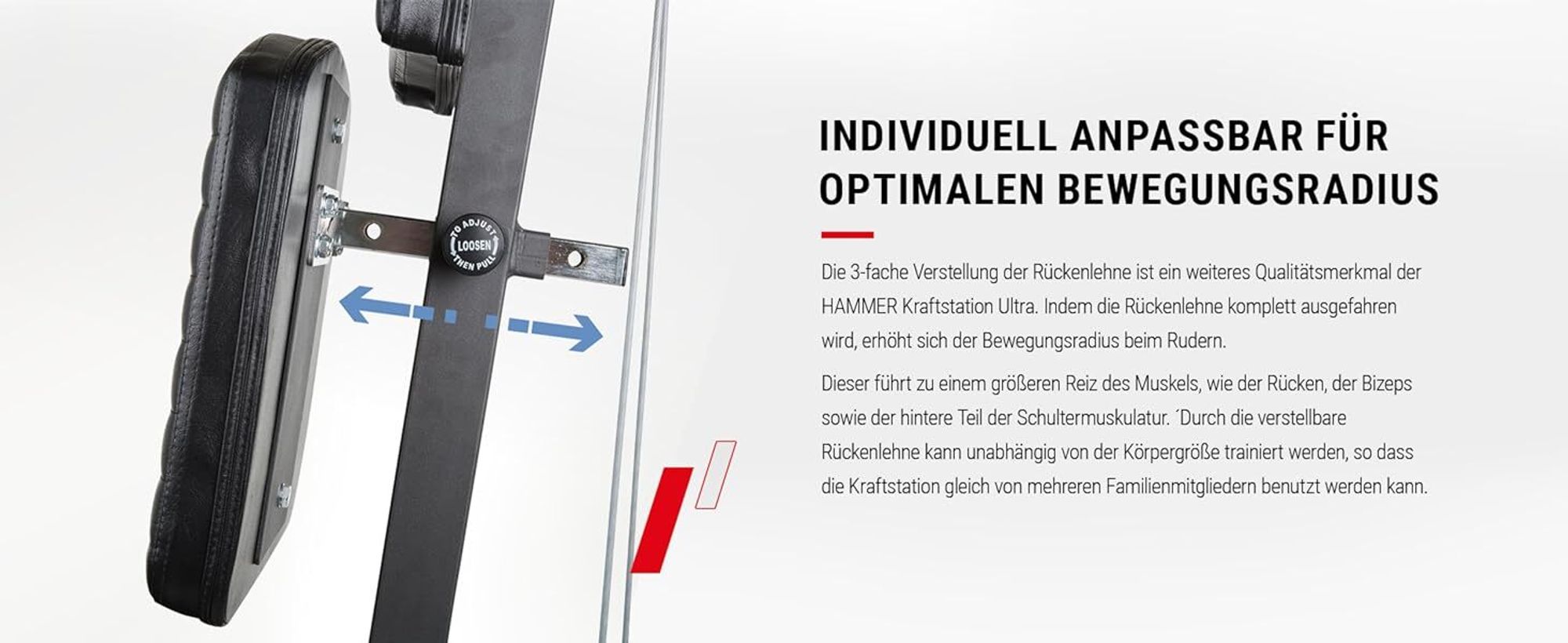 HAMMER Kraftstation Kraftmaschine Ultra, Multifunktions Gym, zahlreiche Übungsvarianten auf geringer Stellfläche