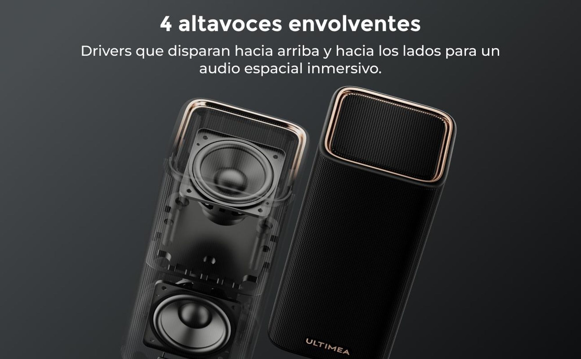 ULTIMEA Skywave X100 9.1.6: Barra de sonido con subwoofer de 10", Dolby Atmos, 1500 W, sistema de sonido envolvente para cine en casa y TV, compatible con paso de señal 8K HDR
