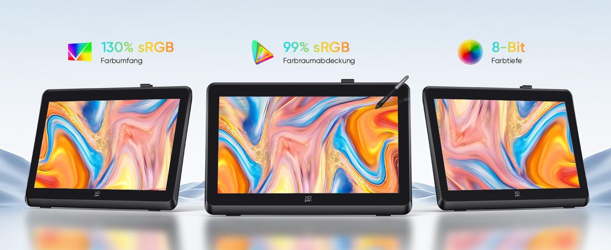 XPPen Artist 22 Plus Grafiktablett mit Display 21,5 Zoll Pen Display, X3 Pro Stift mit 16K Druckstufen, für Bild- und Videobearbeitung