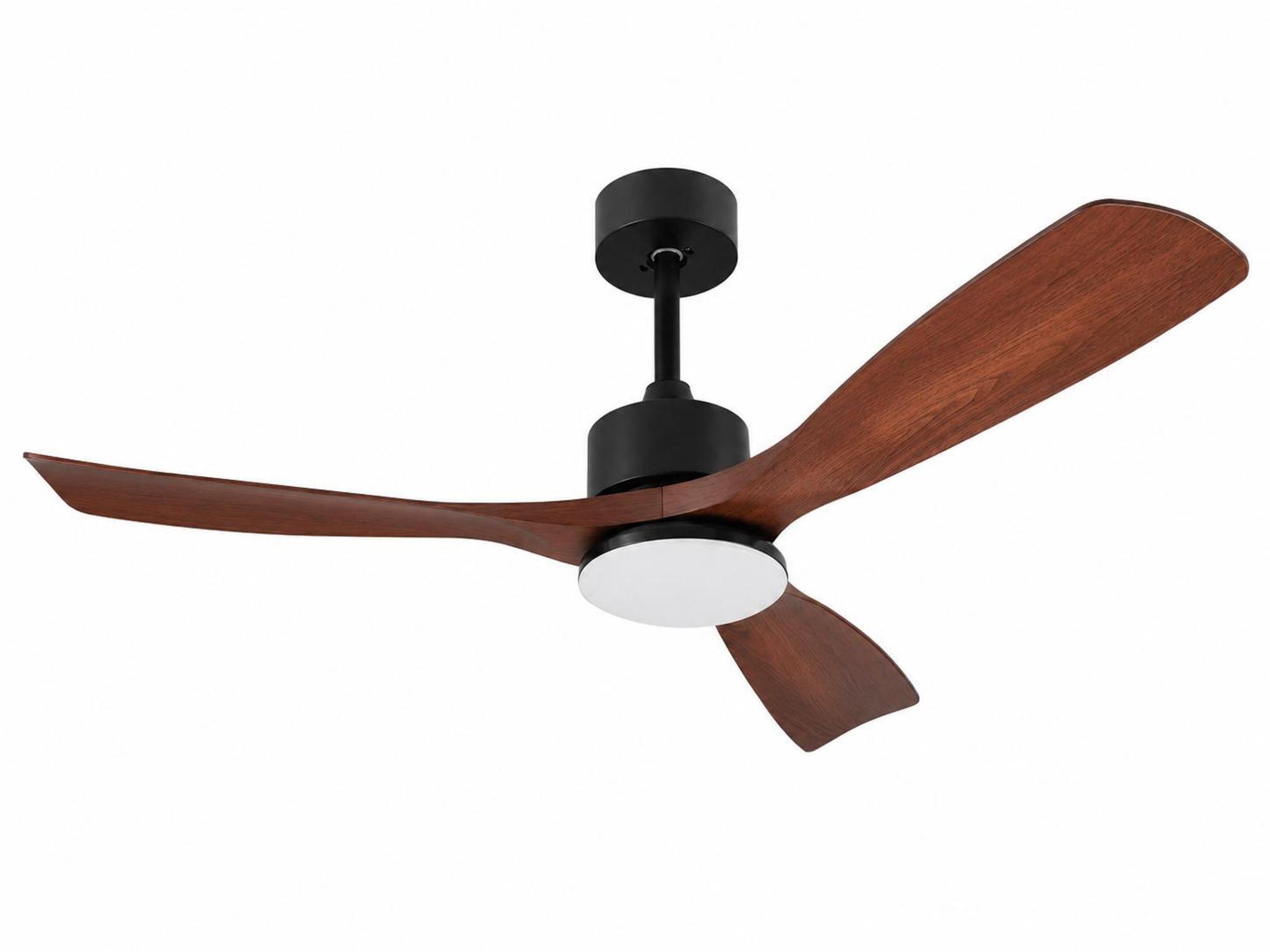 Ø132cm Deckenventilator mit Beleuchtung und Fernbedienung DC Motor Leise 6 Stufen Holz-Optik Modern Smart APP Dimmbar für Wohnzimmer Schlafzimmer